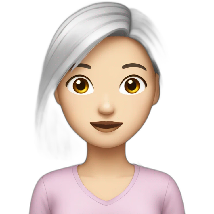 asian white girl emoji