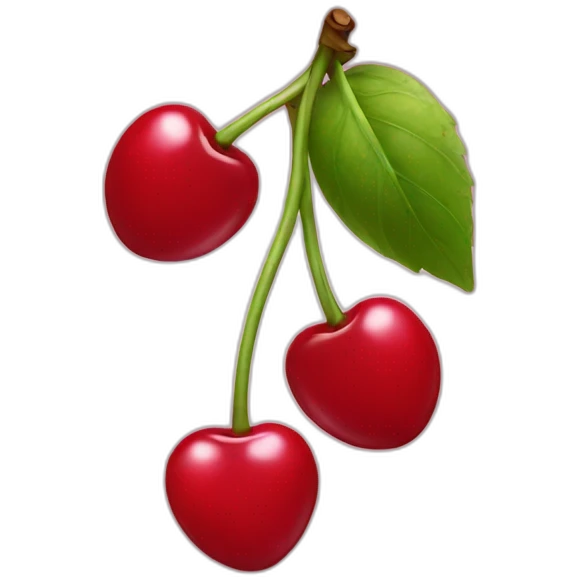 Happy cherry emoji
