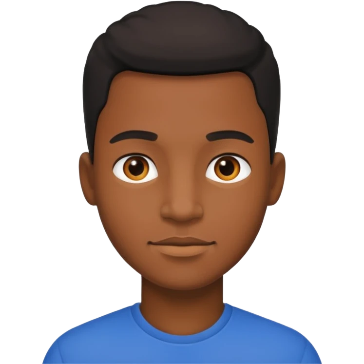 confident  black male emoji