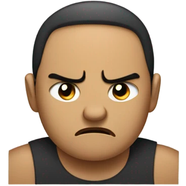 Angry and crying emoji