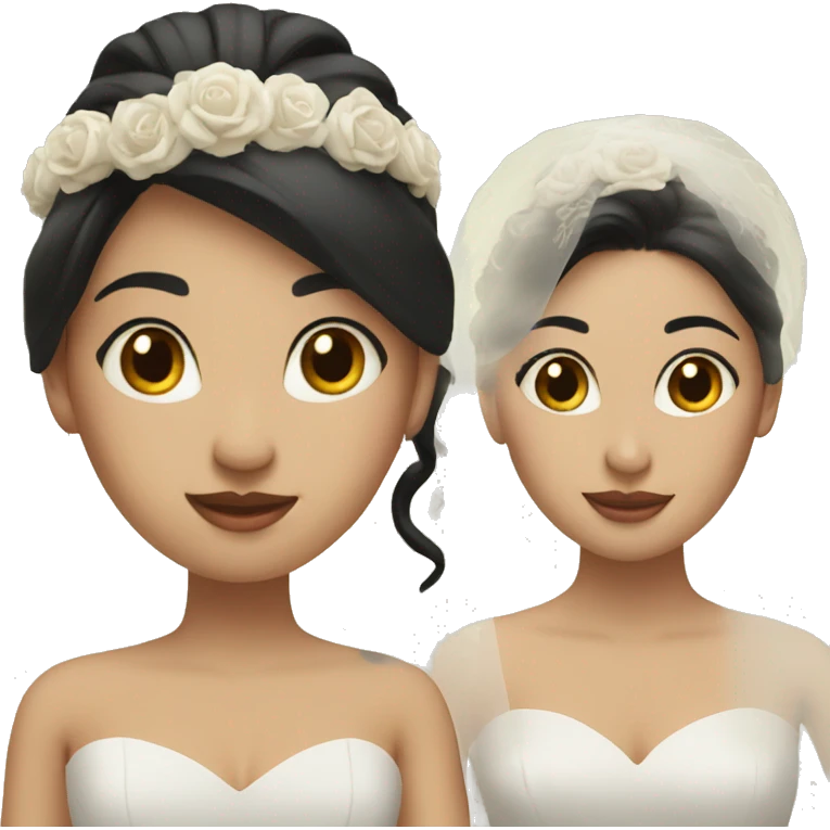 2 Asian brides emoji