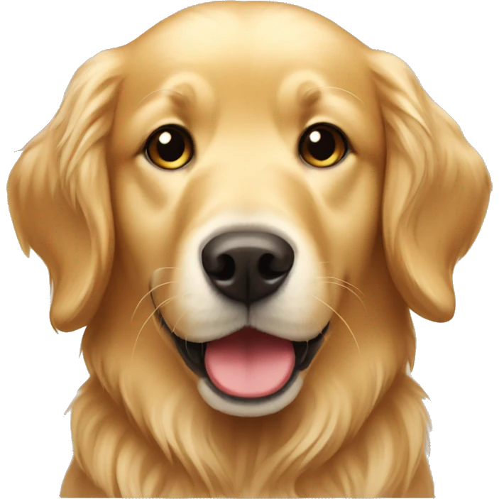 christmas golden retriever  emoji