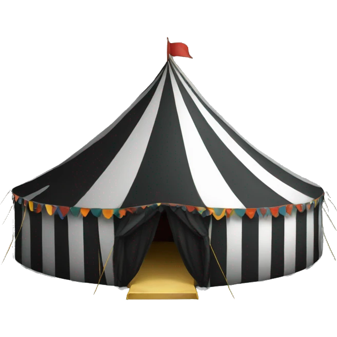BLACK CIRCUS TENT emoji