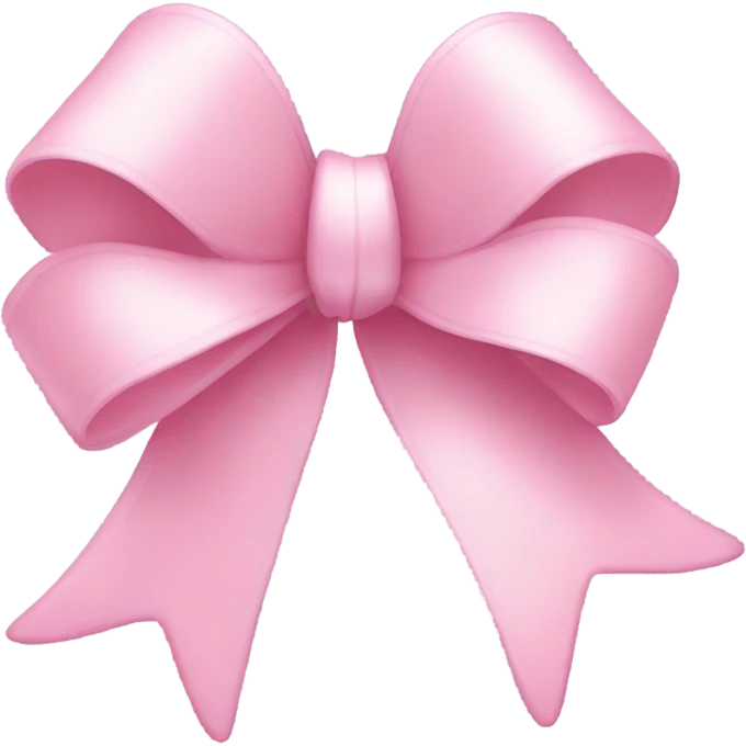 Pastel Pink bow emoji