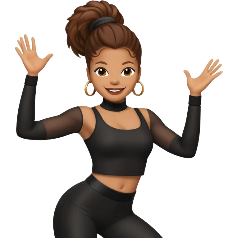 Janet  Jackson dancing emoji