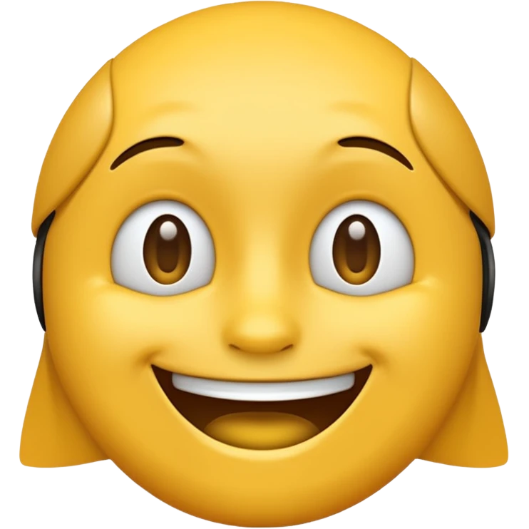 normal yellow emoji, but gigachads face emoji