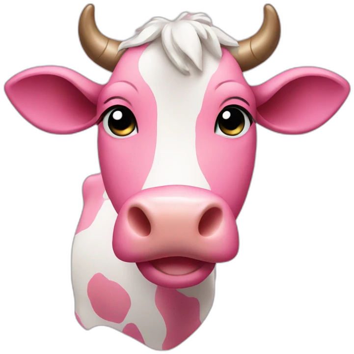 pink cow emoji