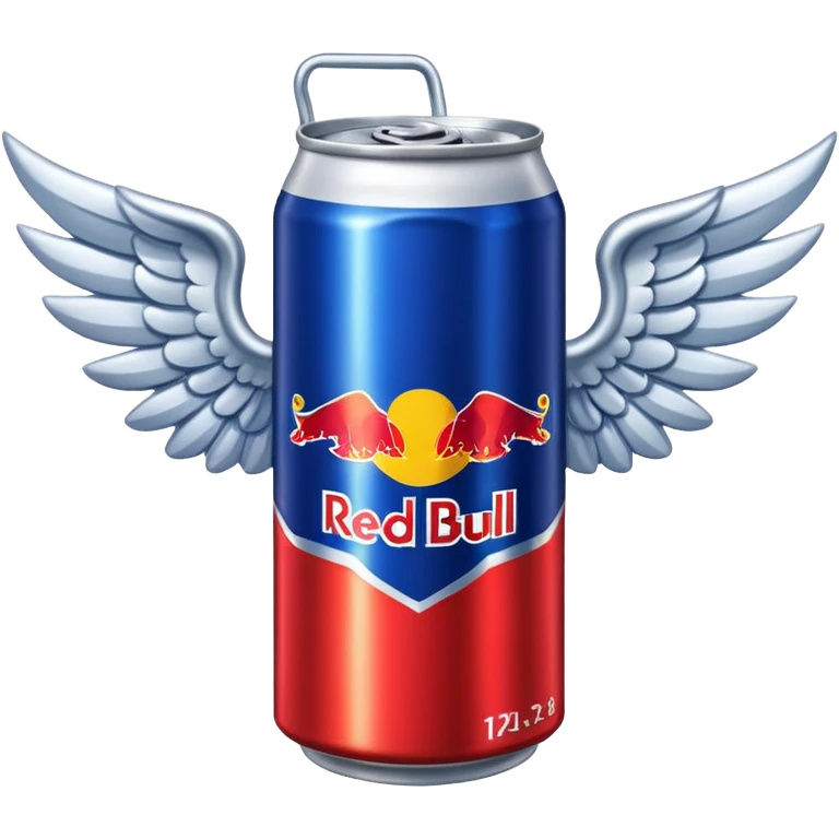 a red bull can with wings emoji