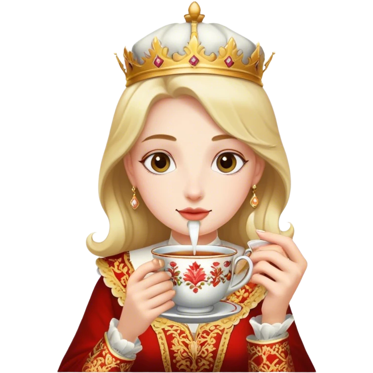 Royal tea  emoji