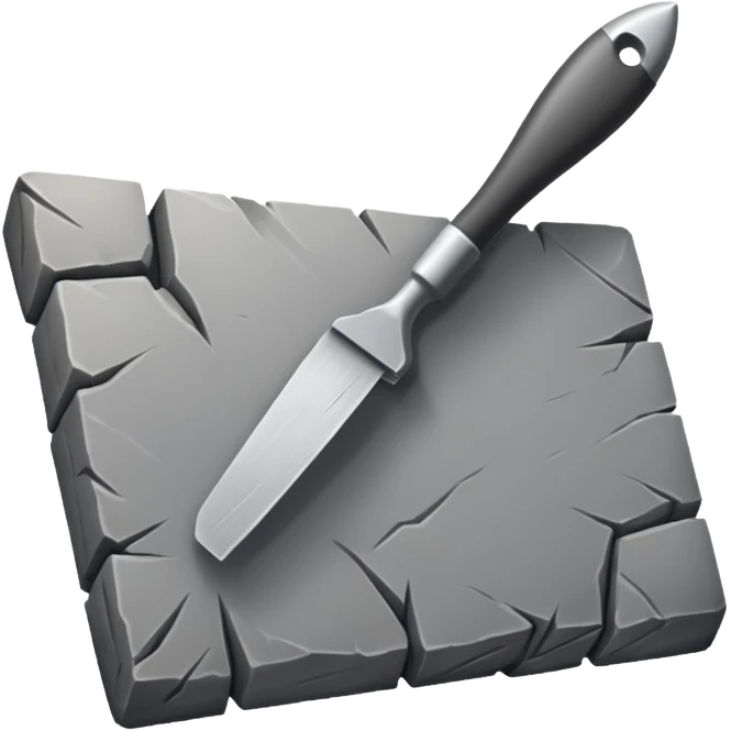 A primitive stone scraper with rough cutting surface.






 emoji