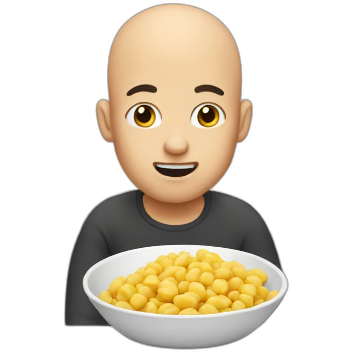 bald-men-eating emoji