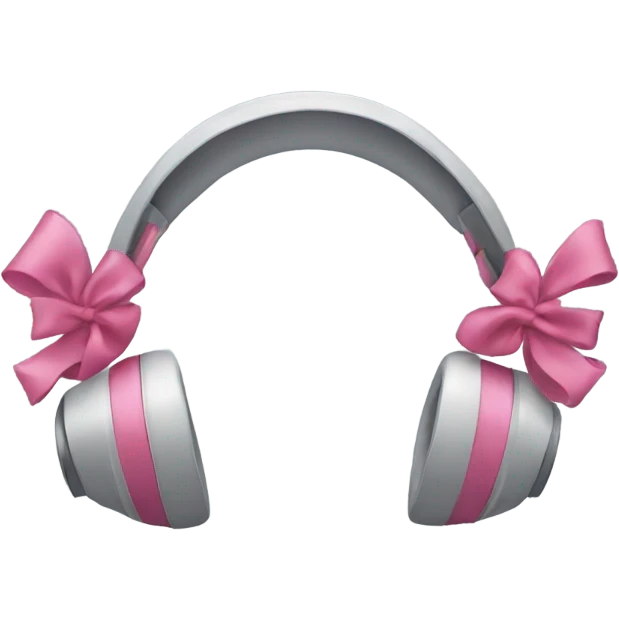 Bow headphones  emoji