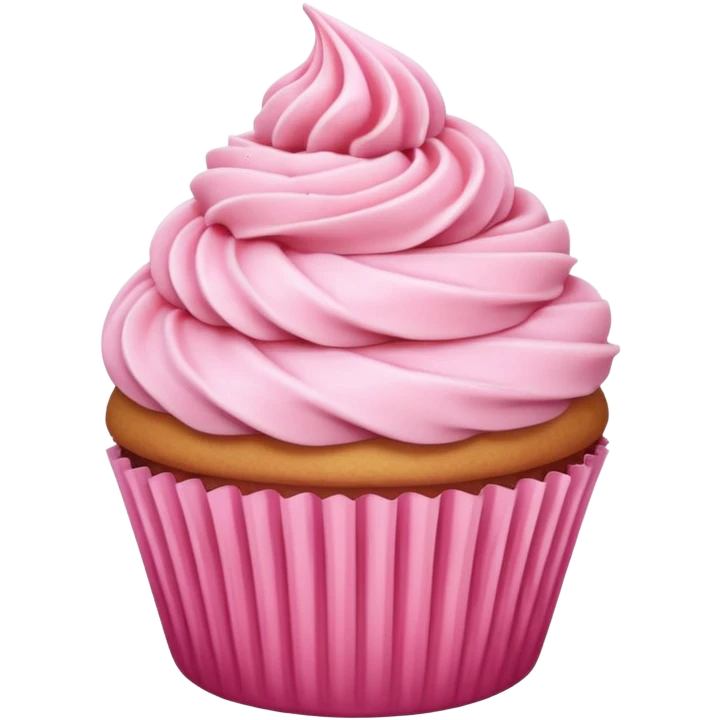 cupcake with pink icing emoji