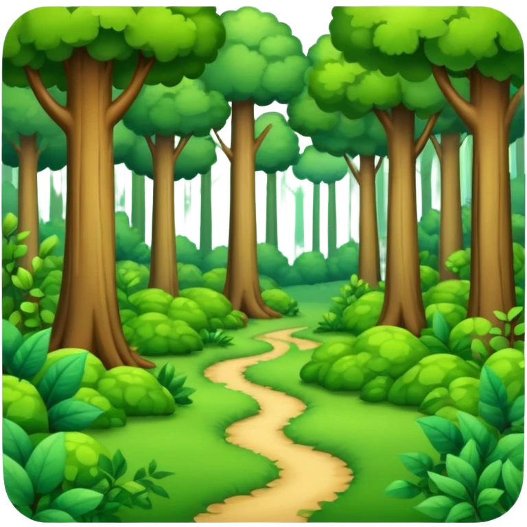 forest with trees emoji