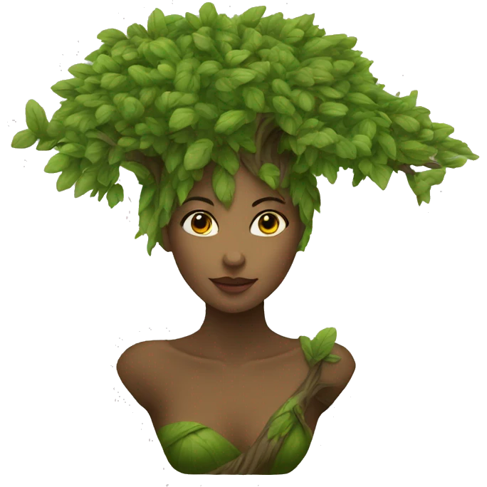 driade tree woman love emoji