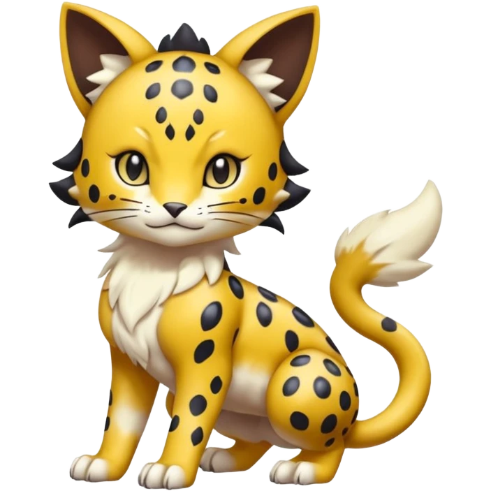 Soft Smooth Cute Elegant Realistic Adorable Pretty Beautiful Meicoomon-Gatomon-Liepard-Pokémon-Digimon-Fakémon-fusion-hybrid-creature emoji