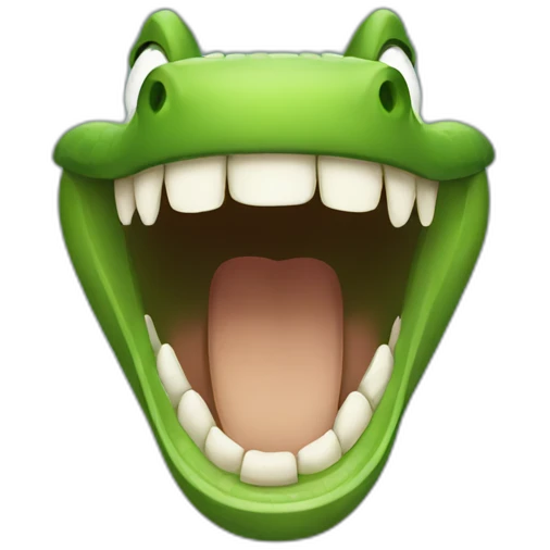 Crocodile laughter  emoji