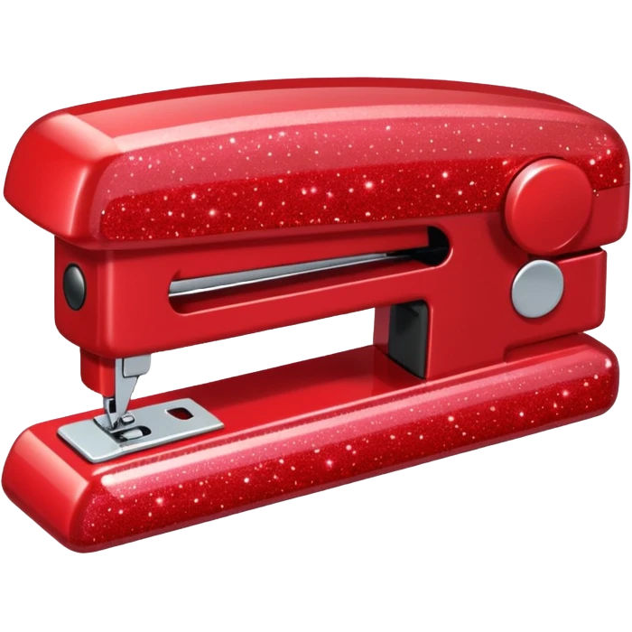 red glitter office supplies emoji