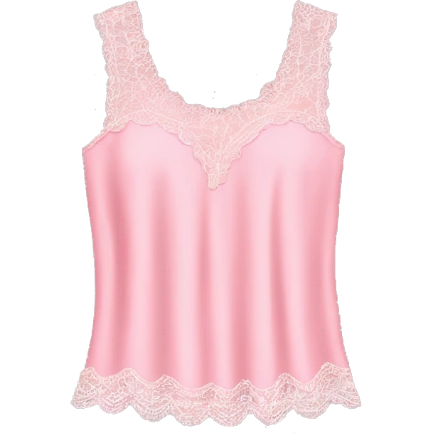  pink top with lace emoji