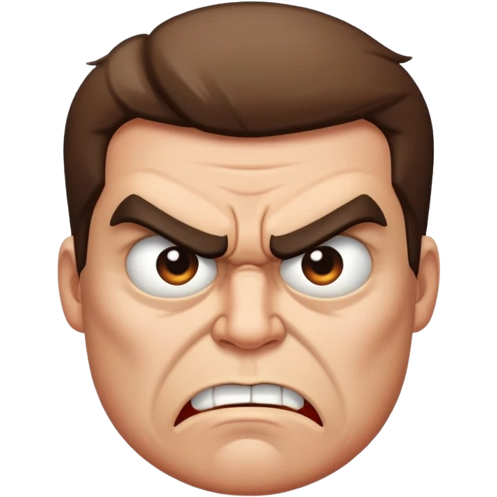 Angry face  emoji