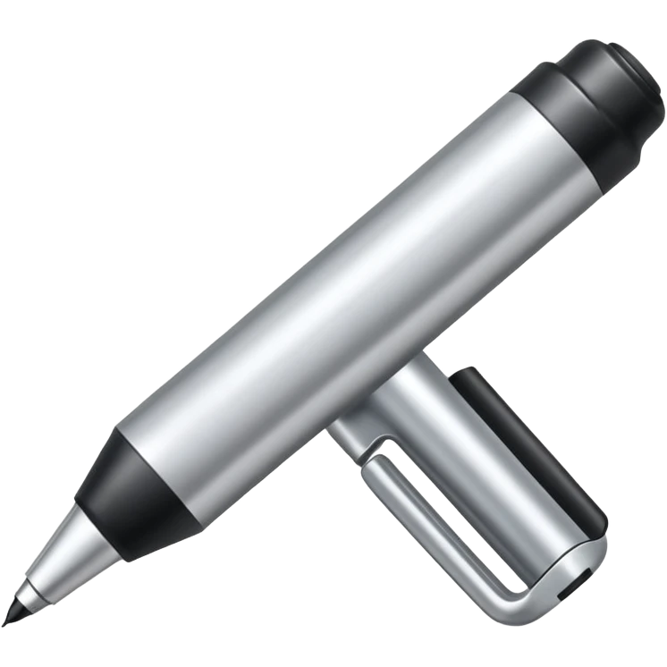 a silver bold marker emoji