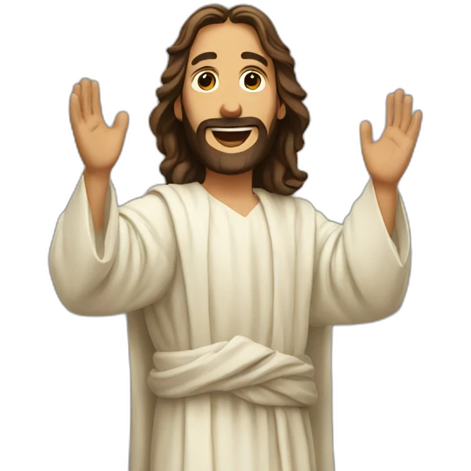jesus clap emoji