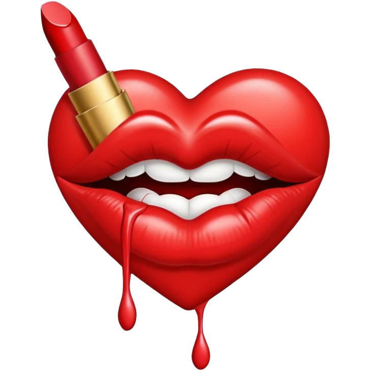 Lipstick mark kiss emoji