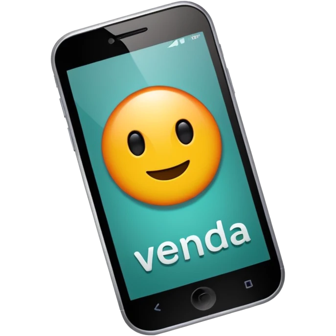 Quero uma figurinha de celular escrita venda quero que esteja em português  emoji