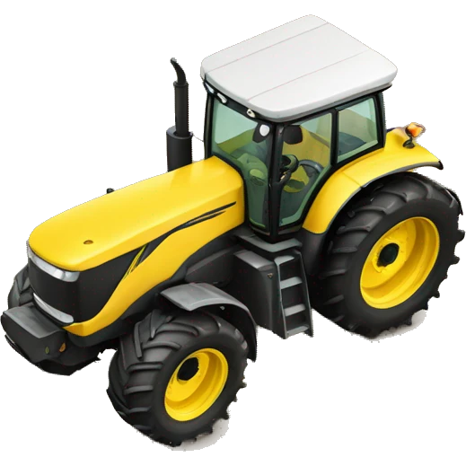 Tractor amarillo emoji