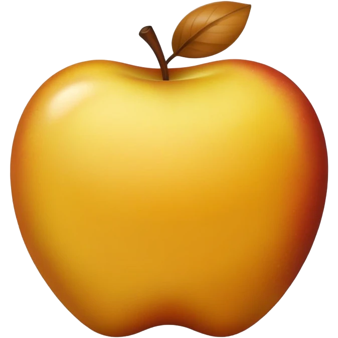 ellow-brown apple emoji