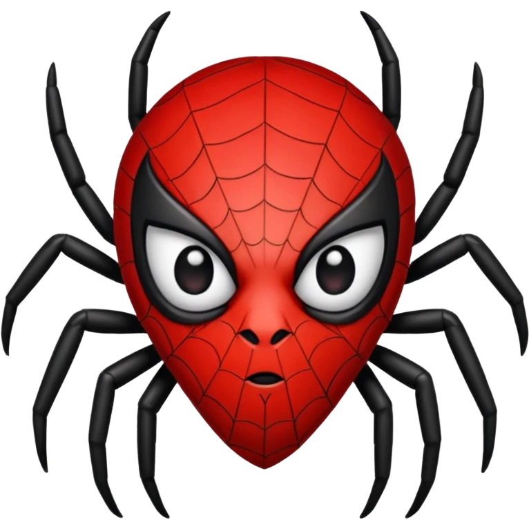 face spider in love with hart emoji