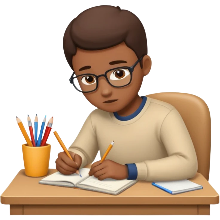 
I have to do homework tonight emoji