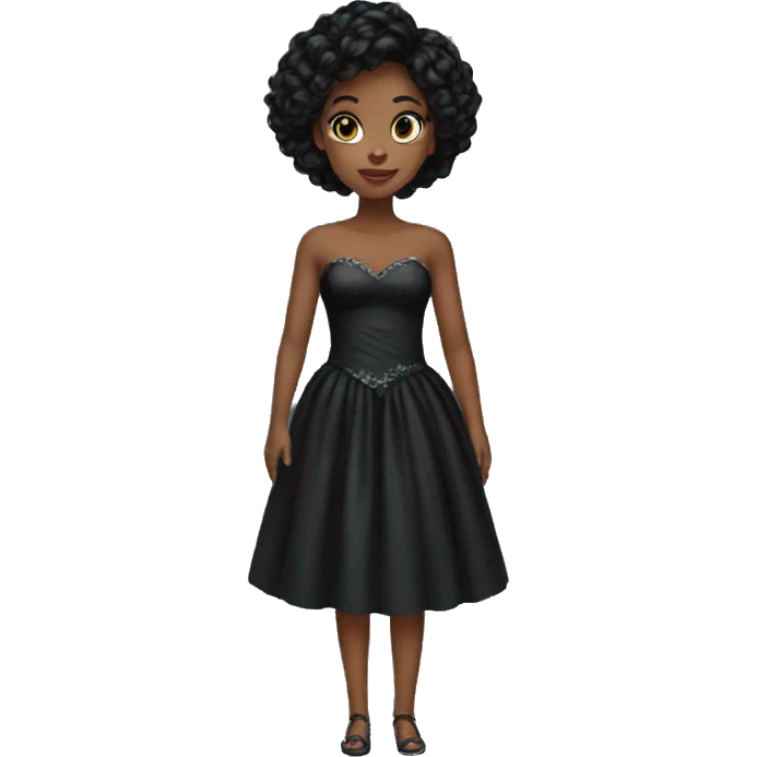 Black dress princess emoji