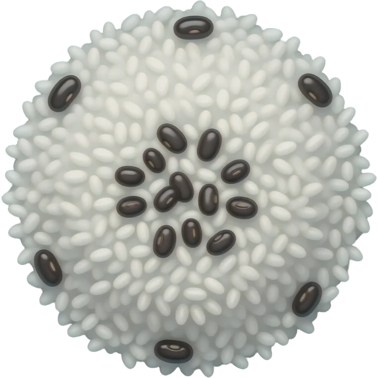 Prato arroz com feijão emoji