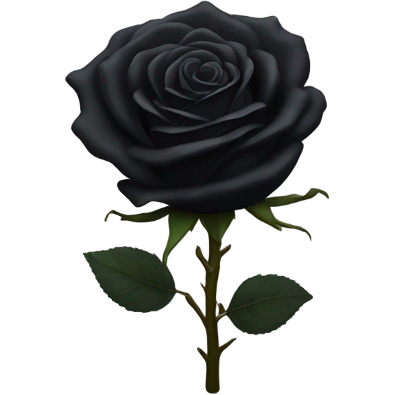 Black rose emoji