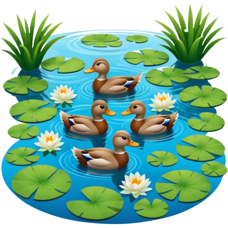 Duck pond emoji