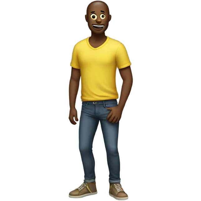 Dude with a banana in his pants  emoji