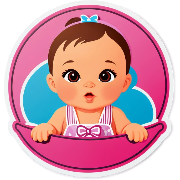 Baby girl emoji