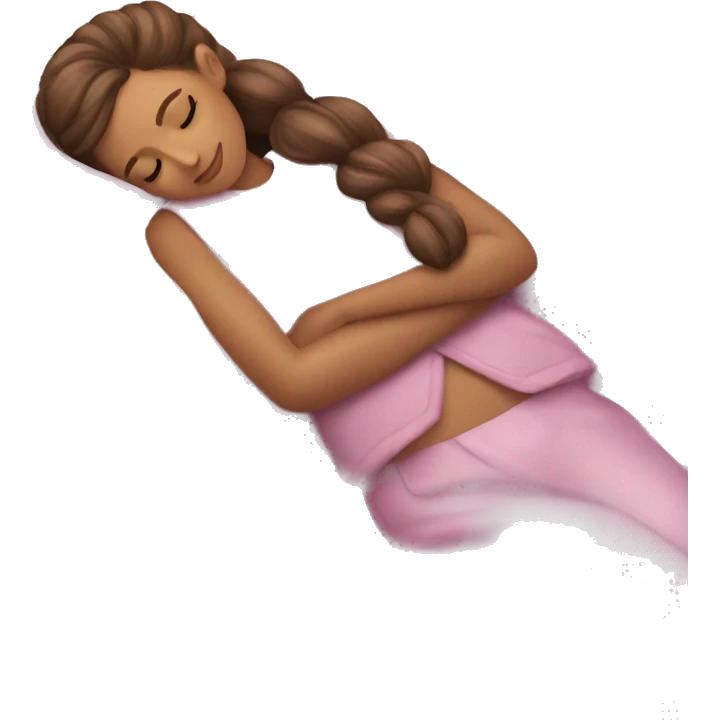 full body Ariana Grande sleeping emoji