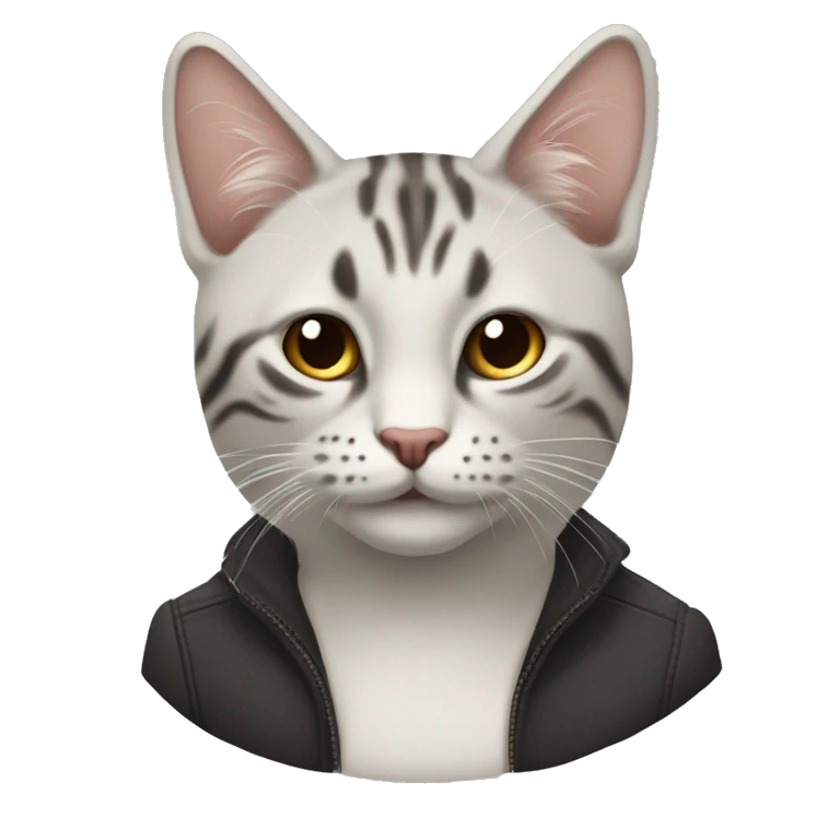 кот в солнцезащитных очках с компьютером emoji