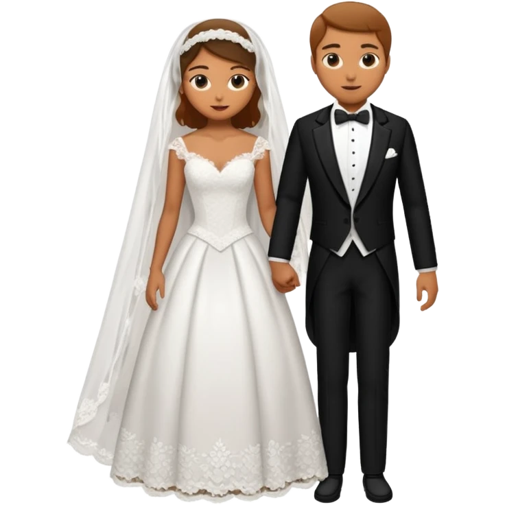 🤵🏻‍♂️👰🏼‍♀️ emoji