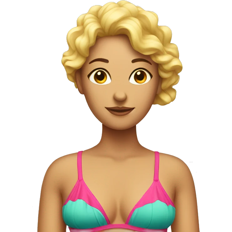 Lady in bathing suite emoji