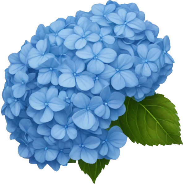 blue hydrangea  emoji
