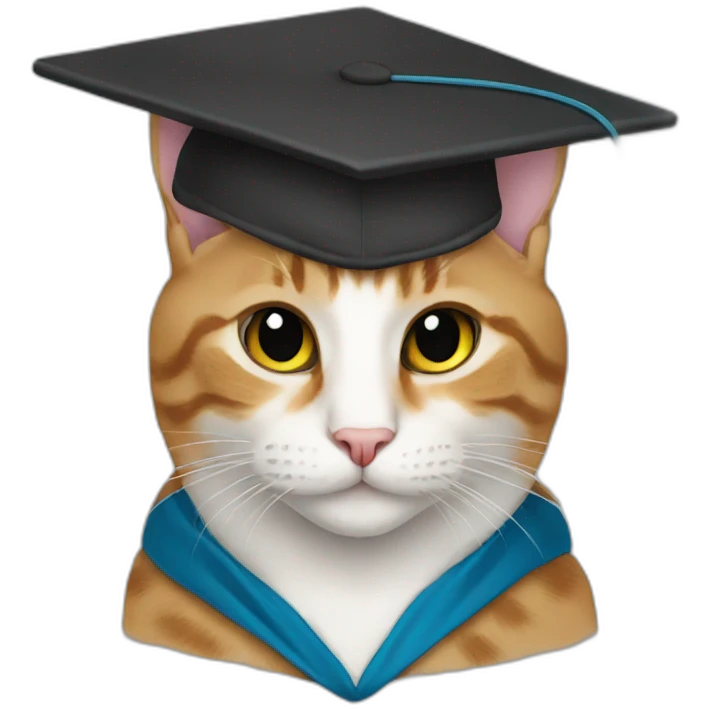 graduating-cat emoji
