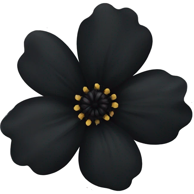 black flower emoji