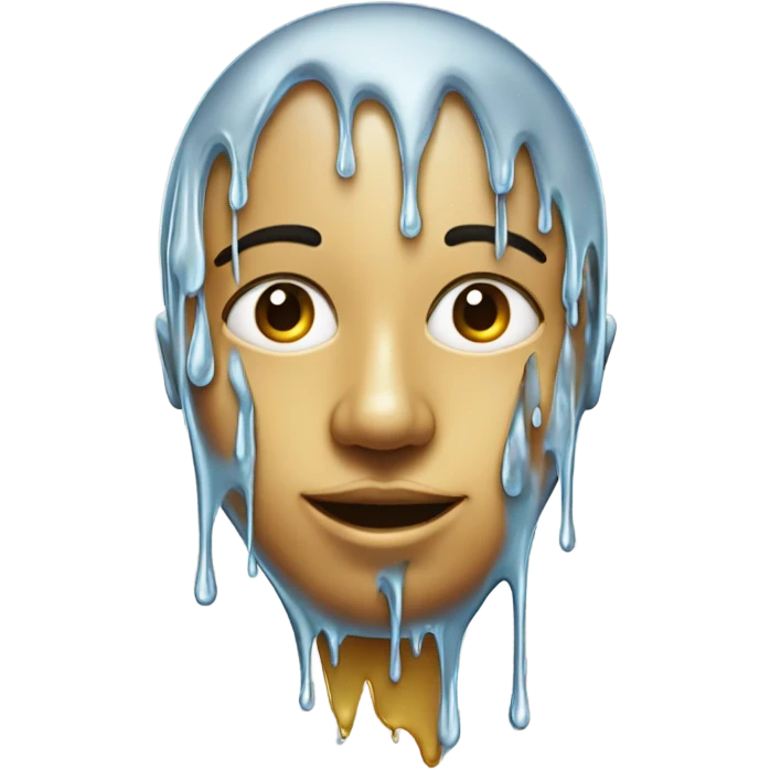 Face covered in liquid emoji