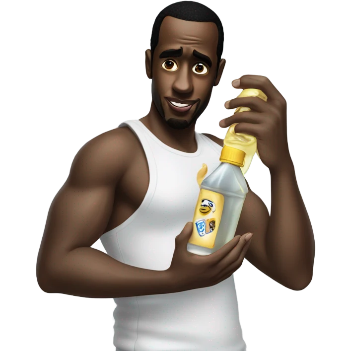 P diddy holdin baby oil emoji