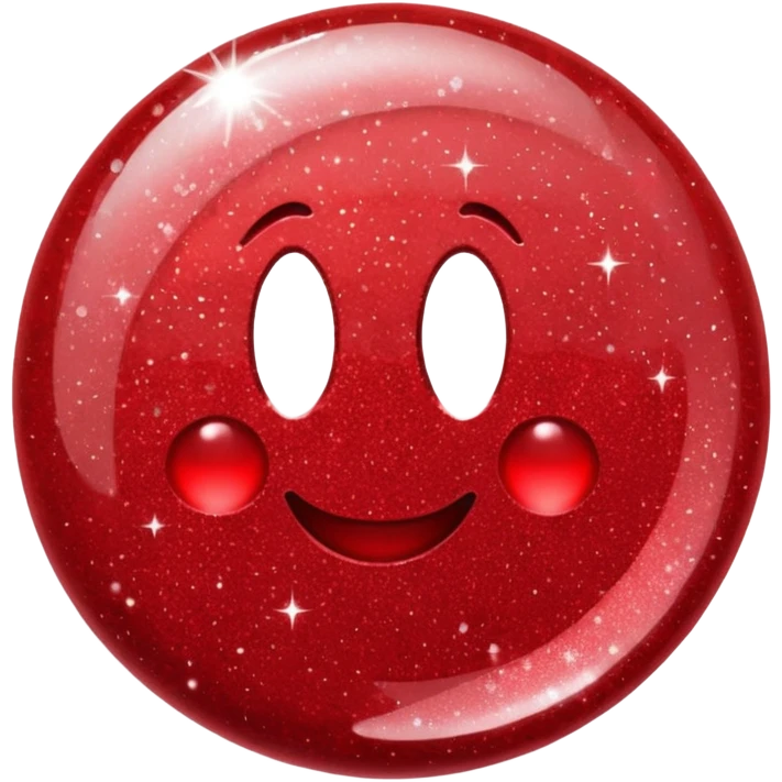 red glitter chat emoji