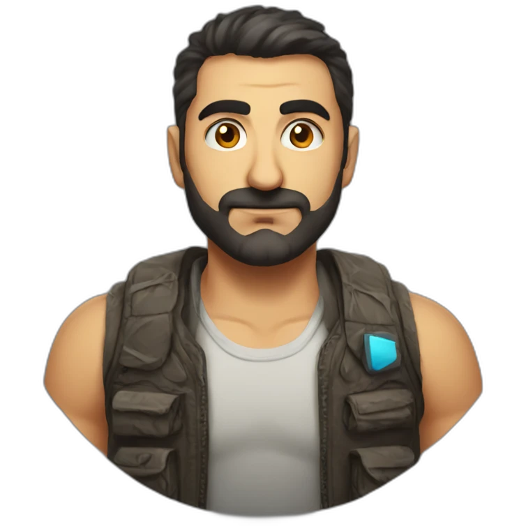 turkish gamer full body emoji