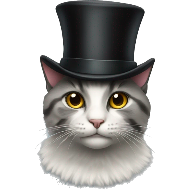 cat with a top hat emoji